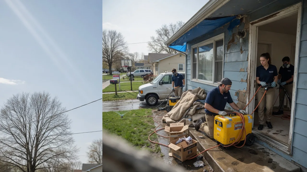 Basement Flood Cleanup in Bluffton, AR near me